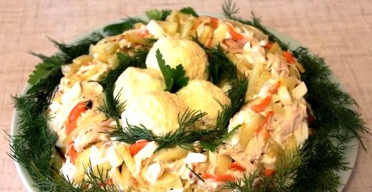 Салат Глухарь