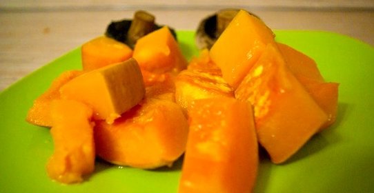 Тыква в духовке кусочками