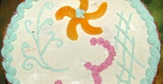 Торт с абрикосами