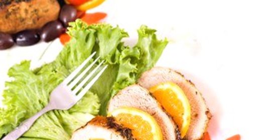 Свиное жаркое с апельсинами и хересом