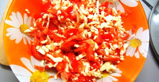 Салат-гарнир к жаренному мясу