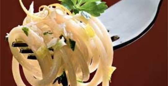 Лимонные спагетти