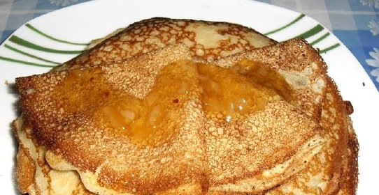 Блины на кефире тонкие с дырочками