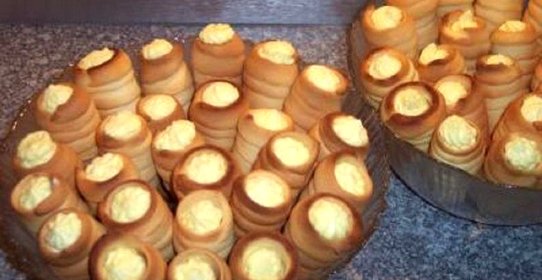 Трубочки со сливками