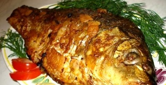 Карась в майонезе в духовке