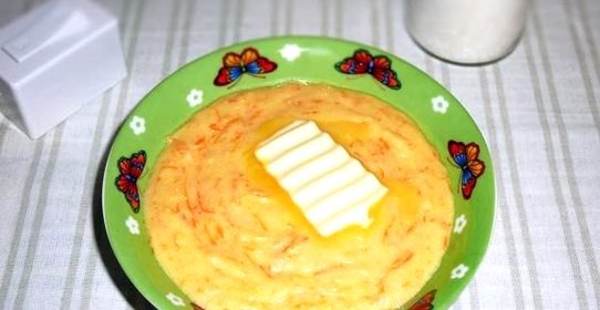 Манная каша с морковью