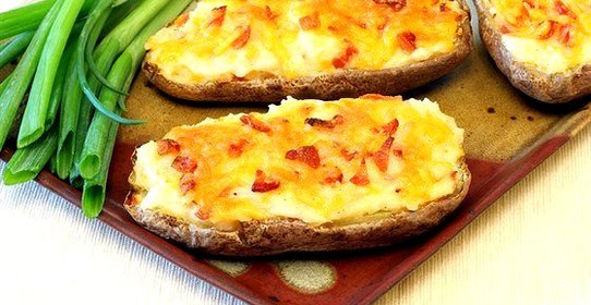 Печеный картофель с рокфором