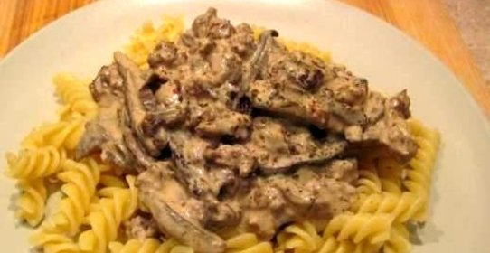 Баранина в сливочном соусе