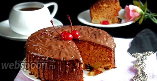 Карамельная шарлотка