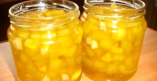 Варенье из кабачков дольками