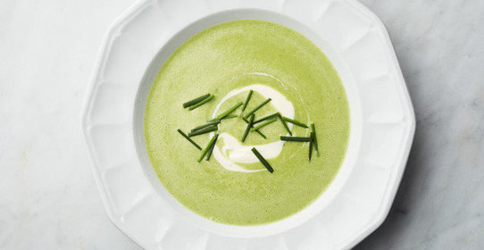 Крем-суп из зелени со сметаной