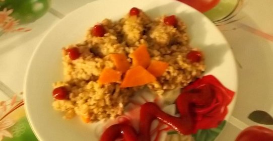 Каша Дружба с фаршем