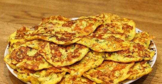 Блинчики из кабачков с сыром