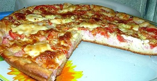 Пицца на кефире