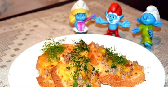 Пицца на батоне