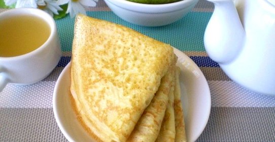 Блины на кислом кефире