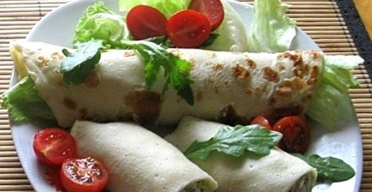 Блины с огурцами