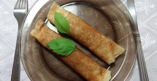 Блинчики с куриной грудкой