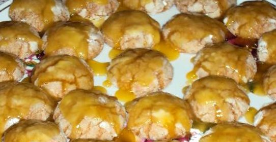 Глазурированное апельсиновое печенье