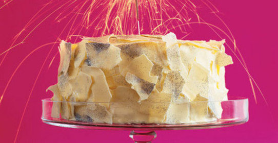 Торт с блестками