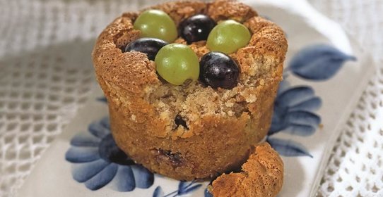 Кексы с виноградом