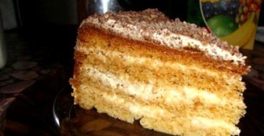 Медовик в мультиварке