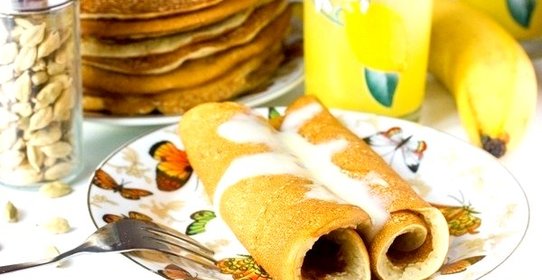 Банановые блины с кардамоном