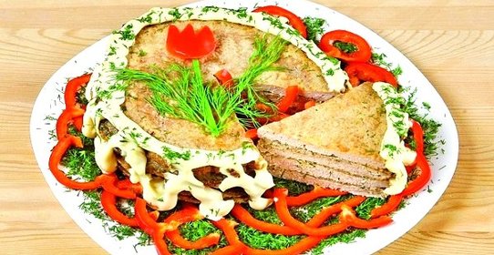 Торт из куриного фарша