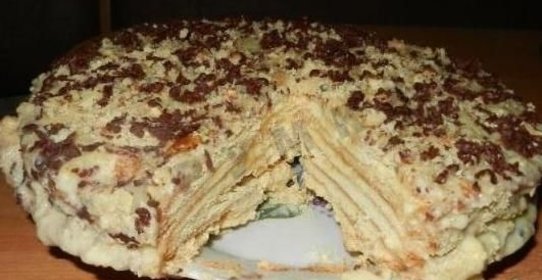 Медовый торт со сгущенкой