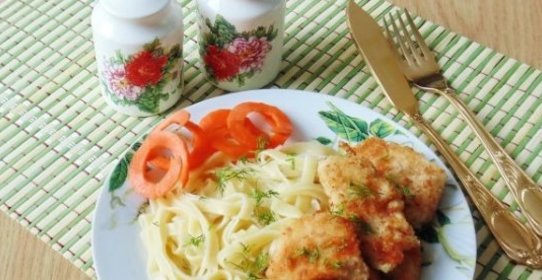 Куриная грудка в панировочных сухарях