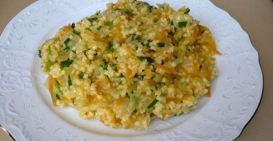 Пшенная каша с капустой