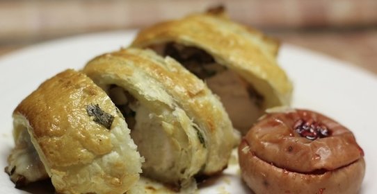 Изысканная курица с грибами