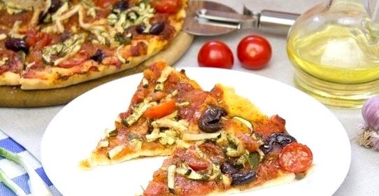 Пицца с овощами