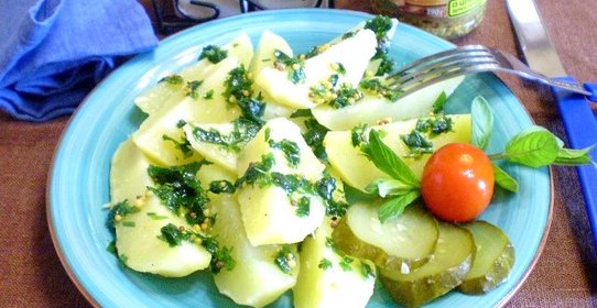 Картошка с зеленью