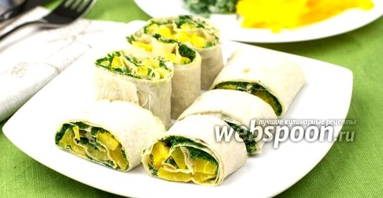 Рулет из лаваша с перцем