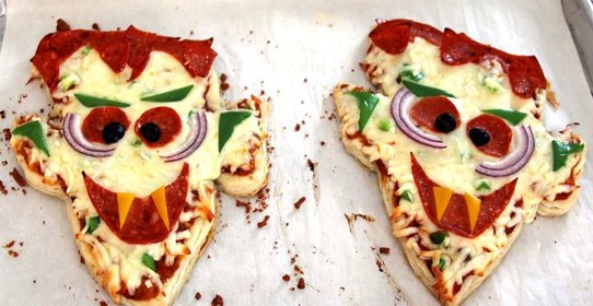 Пицца Дракула на Хэллоуин
