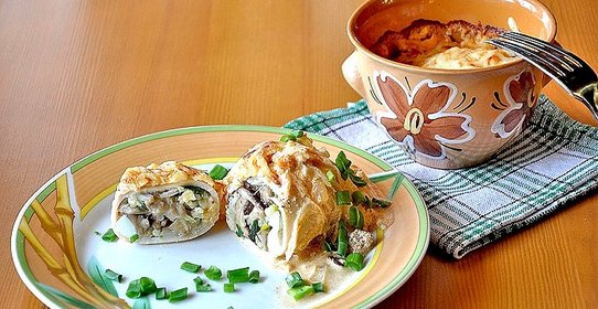 Кальмары в горшочках