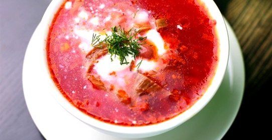 Борщ из вымоченной свеклы