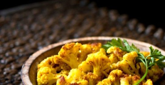 Капуста цветная жареная, с сухарями