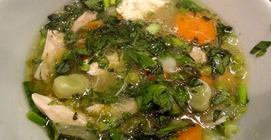 Куриная похлебка с овощами