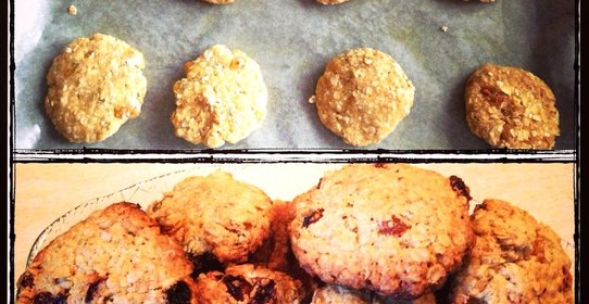 Овсяное печенье с изюмом и корицей