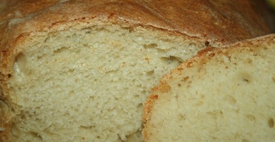 Хлеб ночного брожения (очень похож на чиабатту)