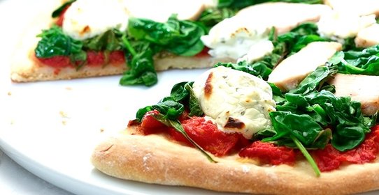 Пицца с сыром Филадельфия