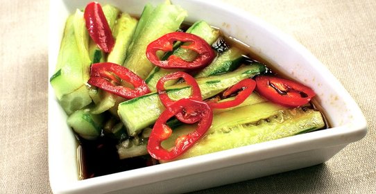 Огурцы в остром маринаде