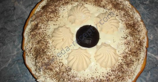 Торт из зефира на песочном корже