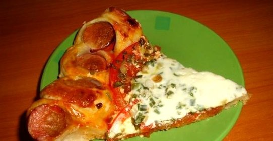 Пицца на дрожжевом тесте