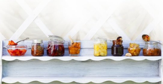 Клюквенное варенье с персиками