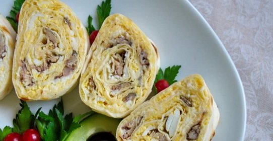 Рулет со шпротами