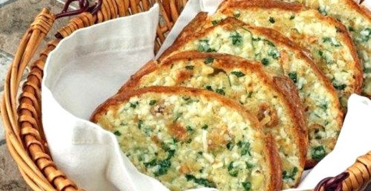 Запеченный хлеб с чесноком