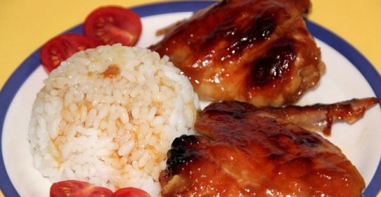 Куриные крылышки под соусом